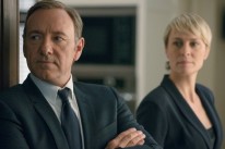 Robin Wright, à direita, foi indicada por seu papel em House of Cards, da Netflix