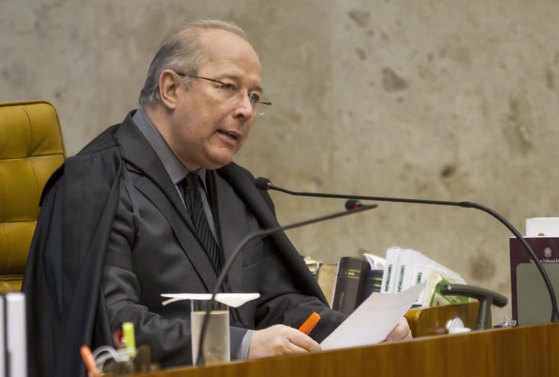 Ministro Celso De Mello durante sessão do STF