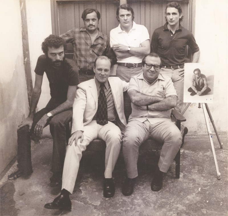Equipe do jornal Pato Macho, que circulou em 1971 na Capital