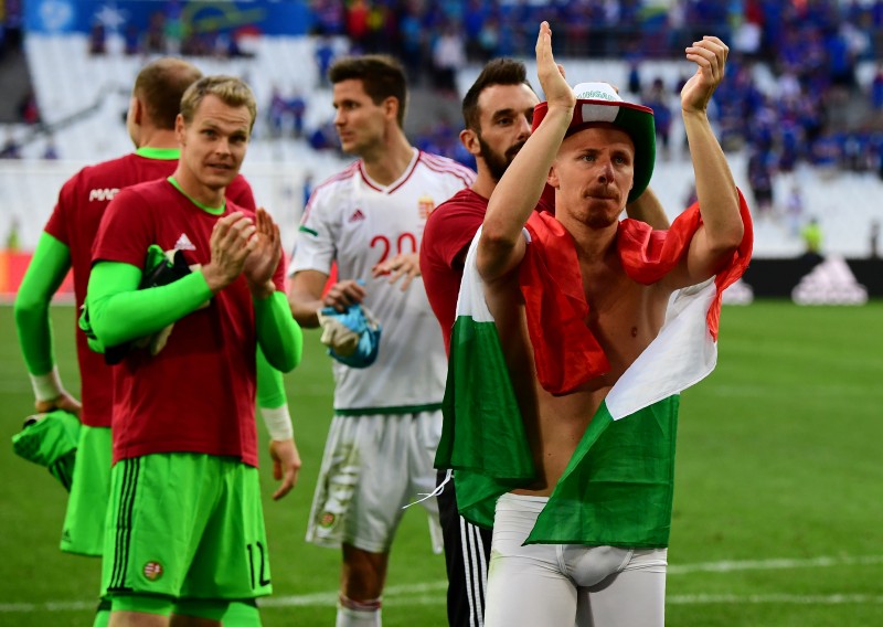 Seleção da Hungria comemorou empate suado por 1 a 1