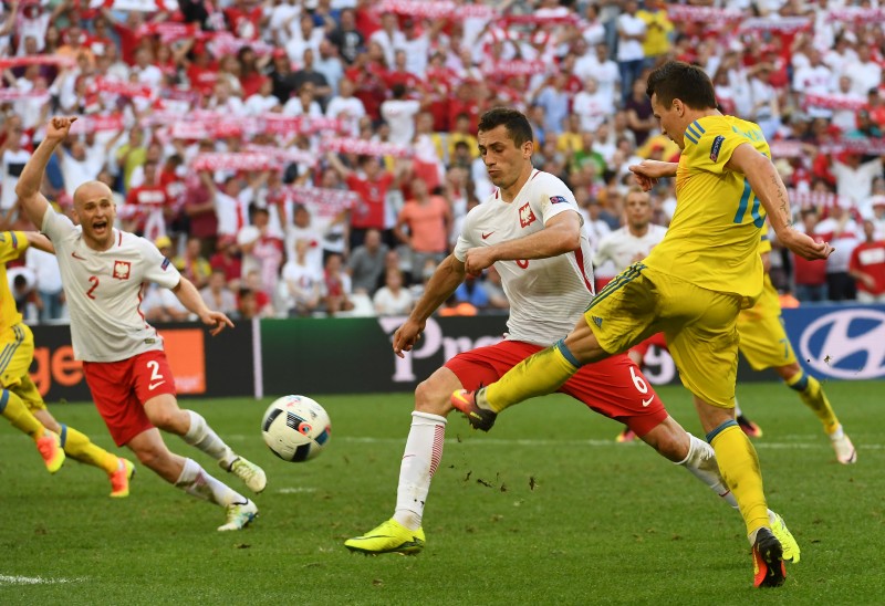 A seleção da Polônia está classificada às oitavas de final da Eurocopa