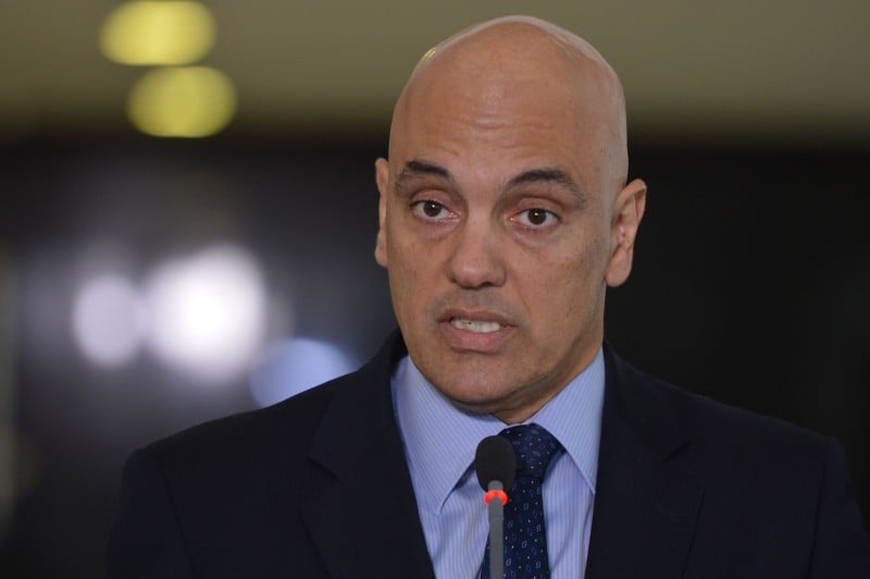 O ministro da Justiça, Alexandre de Moraes, fala à imprensa sobre a segurança na Olimpíada 