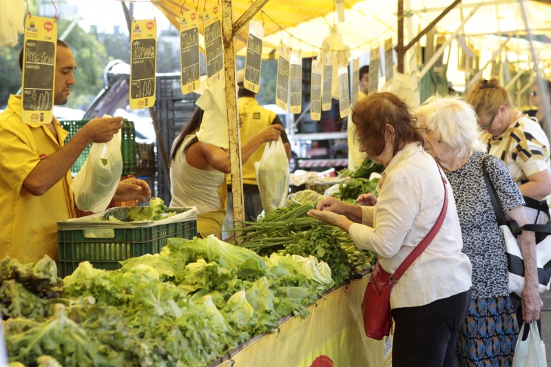 Na classe de preços de alimentos, hortaliças e legumes tiveram retração de 7,64%