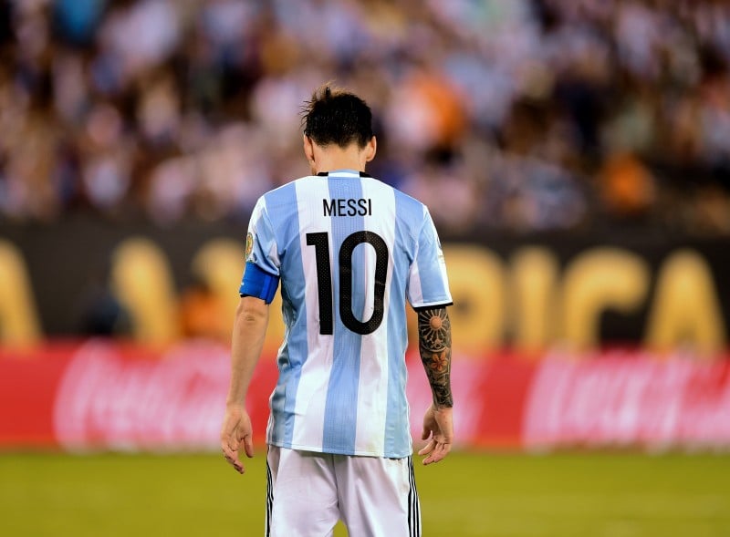 Lionel Messi lamentou o pênalti perdido