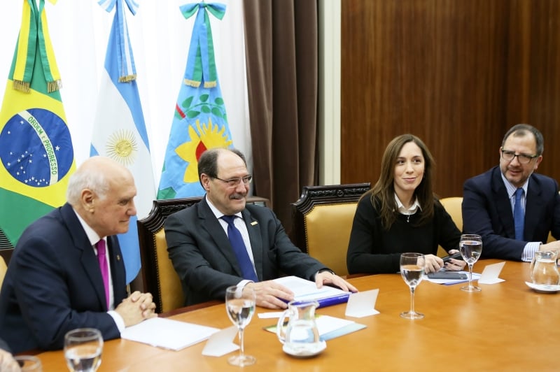 A missão gaúcha foi recebida pela governadora de Buenos Aires, Maria Eugenia Vidal