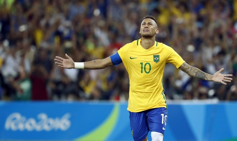Neymar anotou o tento que deu o inédito ouro olímpico no futebol masculino