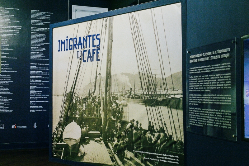 Museu do Caf� (detalhe), em Santos, preserva a hist�ria do gr�o no Brasil