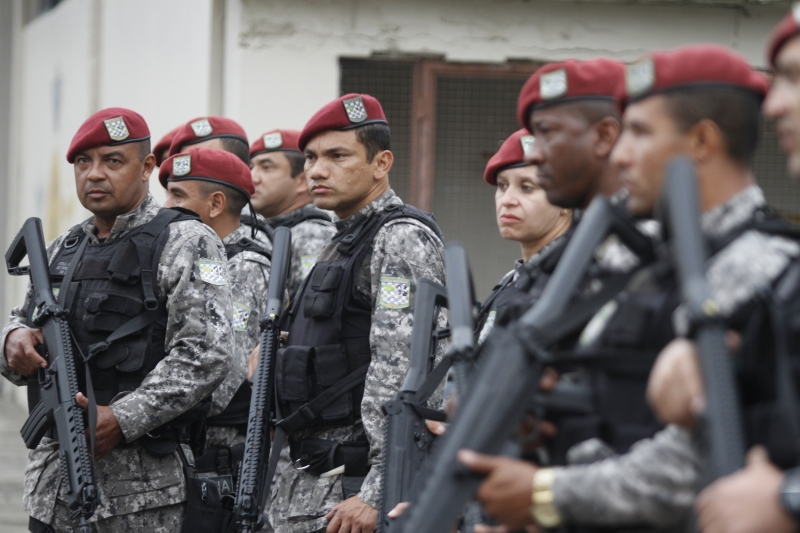 Chegada de tropa da Força Nacional a Porto Alegre