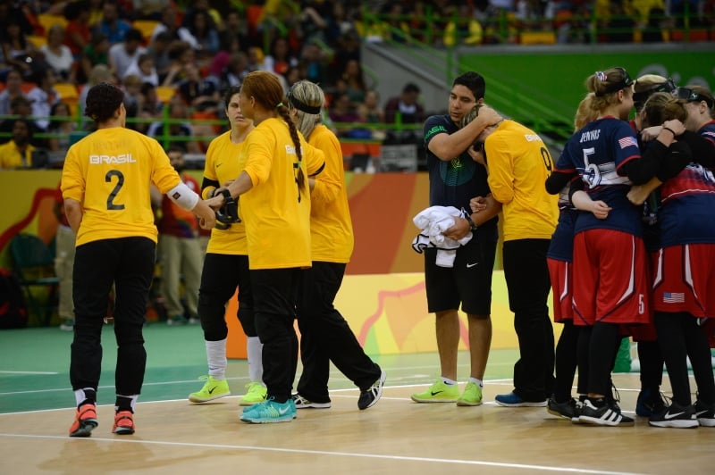  Brasil perde para os Estados Unidos no golbol feminino e termina em quarto lugar nos Jogos Paralímpicos Rio 2016
