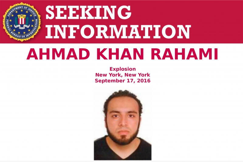 Segundo o FBI, Rahami é um afegão com cidadania norte-americana