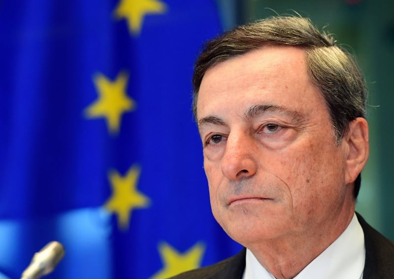 Mario Draghi ressaltou que recupera��o do bloco continua moderada  