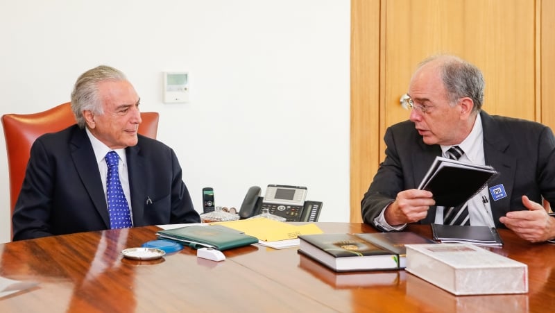 Michel Temer recebe Pedro Parente, Presidente da Petrobras