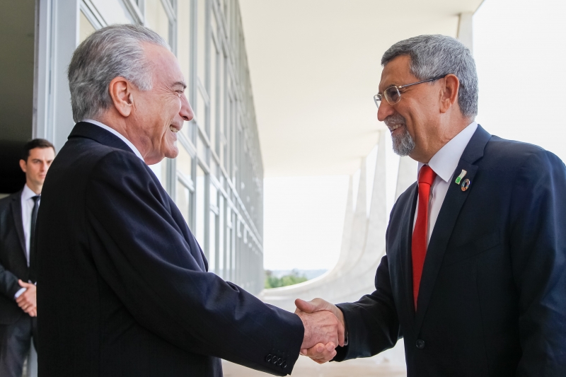 Presidente Michel Temer durante encontro com o senhor Jorge Carlos Fonseca, Presidente de Cabo Verde