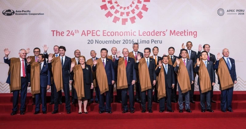 Líderes de 21 países participaram do encontro, realizado no Peru