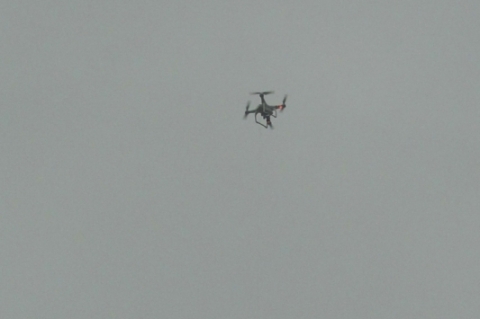Drone com o 'fantasma da Série B' sobrevoou o estádio no domingo