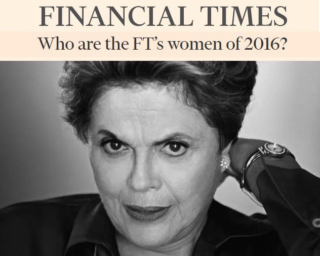 Dilma Rousseff uma das mulheres do ano do Financial Times