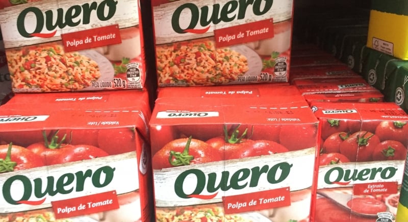 Extrato de tomate da marca Quero, da fabricante Heinz, apresenta presen�a de pelo de roedor 