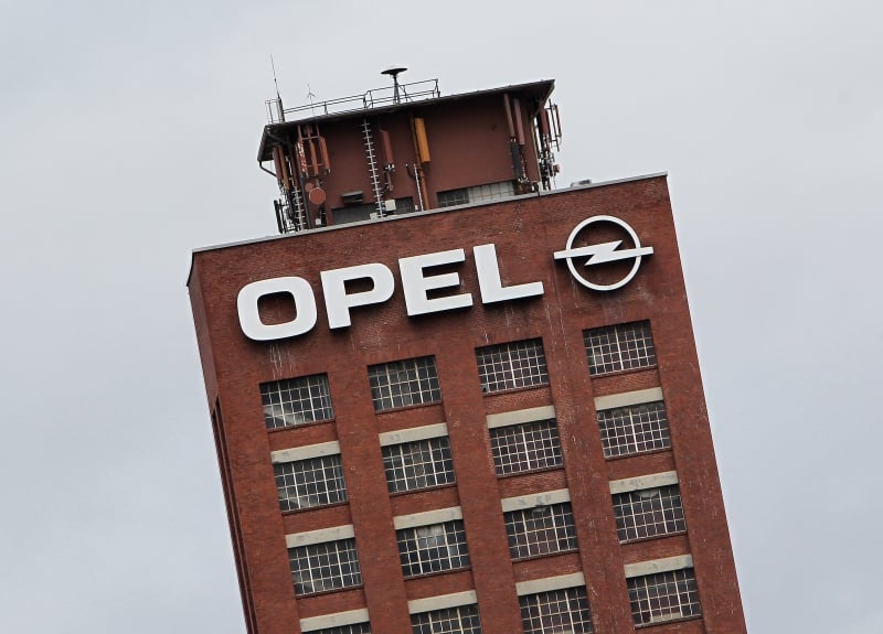 The logo of German car maker Opel is pictured at the company's headquarter in Ruesselsheim, Germany, March 6, 2017.
