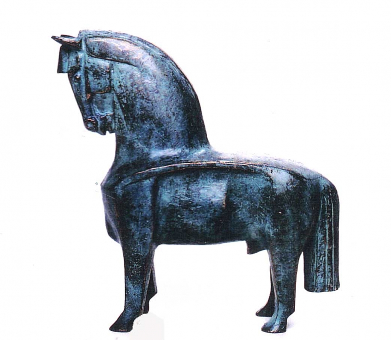 Ca� Braga apresenta 22 esculturas de cavalo na Galeria Duque