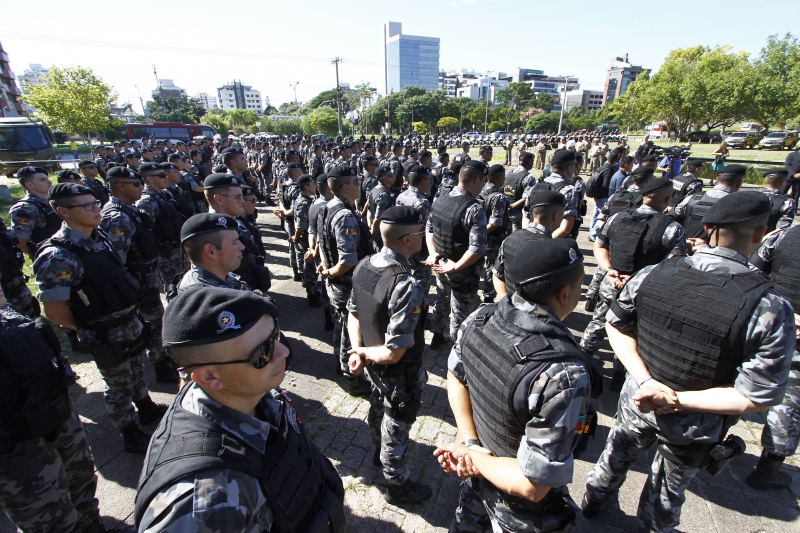 Reforço ficará na Capital até junho, quando 1.060 policiais concluem curso