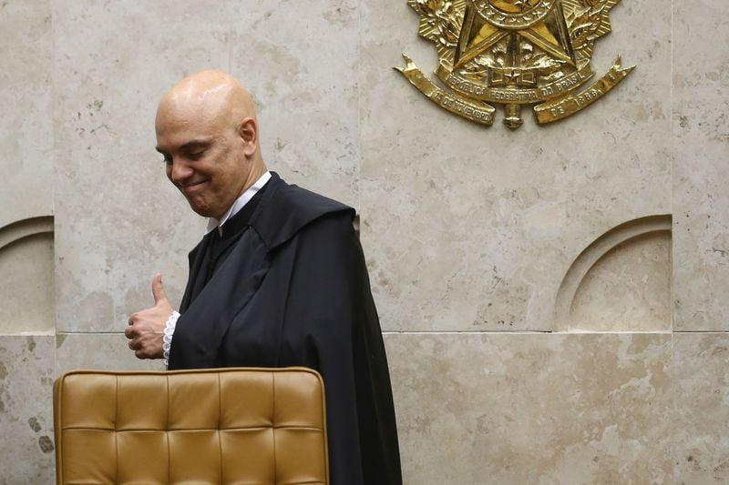 O jurista Alexandre de Moraes toma posse no cargo de ministro do Supremo Tribunal Federal