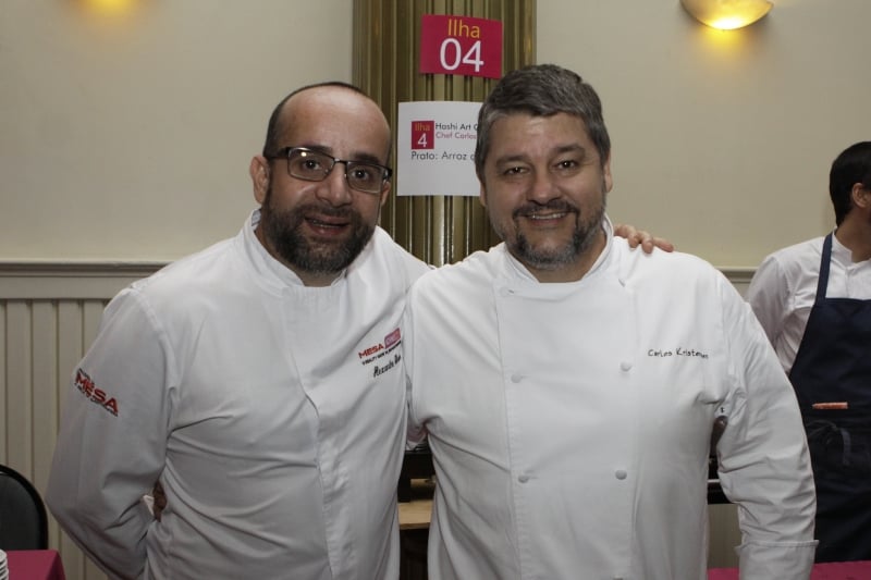Alexandre Sharin e Carlos Kristensen participaram do Encontro de Chefs de Cozinha do RS