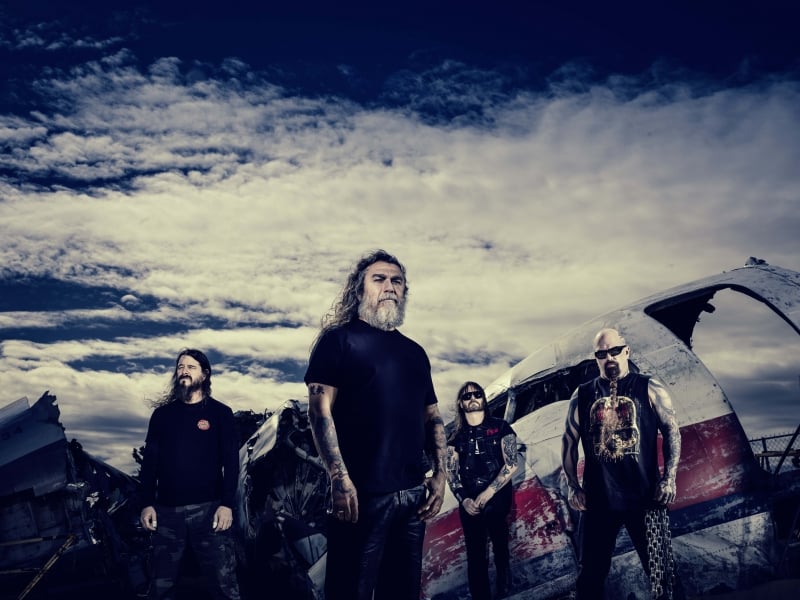 Banda de metal Slayer se apresenta no Pepsi On Stage hoje