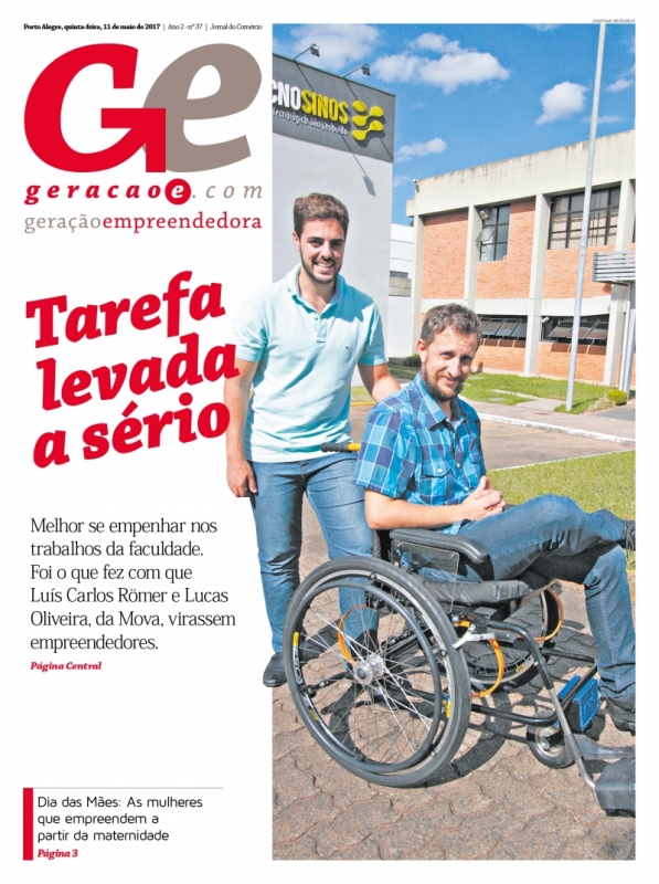A partir do TCC, estes meninos criaram empresa que adapta cadeiras de rodas de forma personalizada