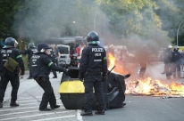 Protestos contra a realiza��o do G-20 se multiplicam em Hamburgo, na Alemanha