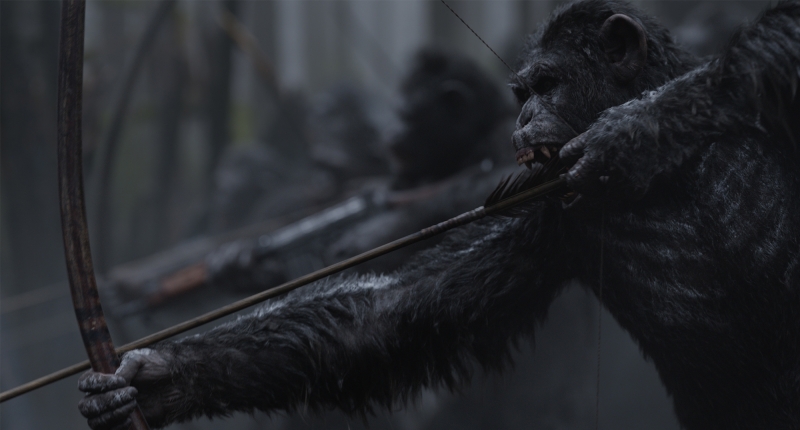 C�sar lidera primatas em Planeta dos macacos: A guerra