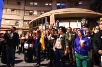 Protesto no HPS em Porto Alegre alerta para mudanças na carreira
