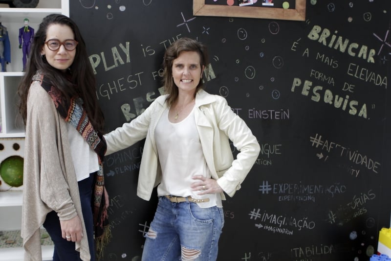 Vanessa Machado e Vanessa Trombini hoje são  sócias da Studio School, no Moinhos de Vento