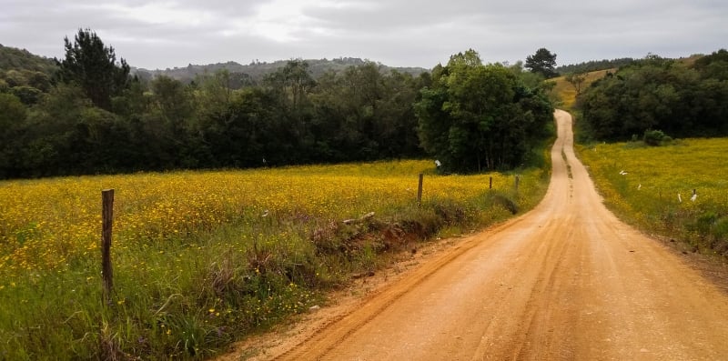 Via Ecológica Serra dos Tapes tem trajeto todo em estrada de chão 